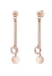 Elli Damskie kolczyki wiszące na łańcuszku Koło Geo Basic w srebrze 925 Sterling Silver Kolczyki 1 ct. Szare kolczyki Elli, srebrne. Za 248.99 zł.