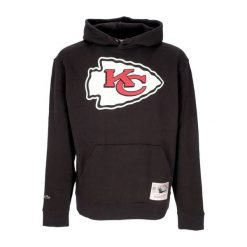 Bluza z kapturem Kansas City Chiefs NFL Team Logo Upd. Czarne bluzy z kapturem Mitchell & Ness, na jesień, l, bez wzorów, z materiału, z kapturem, do piłki nożnej. Za 395.35 zł.