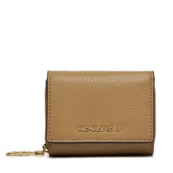 Mały Portfel Damski MICHAEL Michael Kors. Brązowe portfele MICHAEL Michael Kors, bez wzorów. Za 459.99 zł.