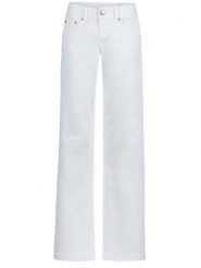 Herrlicher Dżinsy "Edna" - Straight fit - w kolorze białym rozmiar: W30/L32. Białe jeansy Herrlicher, l, bez wzorów, klasyczne. Za 219.60 zł.