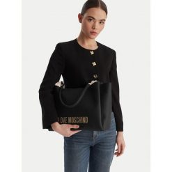 Torebka LOVE MOSCHINO. Brązowe torebki klasyczne Love Moschino, bez wzorów, klasyczne, bez dodatków. Za 949.99 zł.