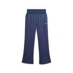 Damskie spodnie dresowe Superdry Essential Logo Lr Flare. Niebieskie spodnie sportowe Superdry, bez wzorów, z dresówki, długie. Za 309.60 zł.