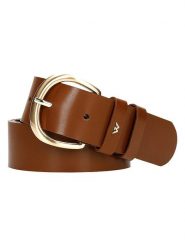 Wojas Skórzany pasek w kolorze jasnobrązowym rozmiar: 100. Brązowe paski Wojas, bez wzorów, z materiału. Za 115.82 zł.