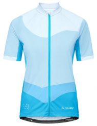 Koszulka damska Posta FZ Tricot III. Niebieskie t-shirty sportowe Vaude, bez wzorów, z materiału, bez ramiączek, na fitness i siłownię. Za 389.00 zł.