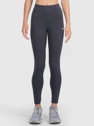 4F Legginsy w kolorze antracytowym rozmiar: L. Czarne legginsy 4f, bez wzorów. Za 37.99 zł.