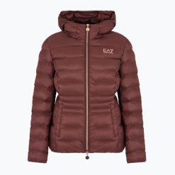 Kurtka damska EA7 Emporio Armani Train Core Plus Eco Down Medium Padded. Brązowe kurtki EA7 Emporio Armani, m, bez wzorów, z poliamidu, bez kaptura. Za 769.99 zł.