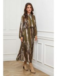 L'armoire de Suzette Sukienka w kolorze zielono-brązowo-kremowym rozmiar: 38/40. Brązowe sukienki L'armoire de Suzette, l, bez wzorów, klasyczne, bez kołnierzyka, bez ramiączek, maxi. Za 192.79 zł.