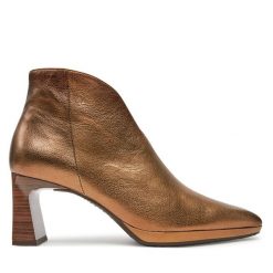 Botki Hispanitas. Żółte botki Hispanitas, bez wzorów, bez obcasa, na słupku, bez zapięcia. Za 639.99 zł.