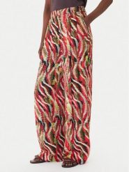 LOLA CASADEMUNT Spodnie materiałowe MS2614027 Kolorowy Wide Leg. Spodnie materiałowe LOLA CASADEMUNT, bez wzorów, z materiału. Za 627.99 zł.