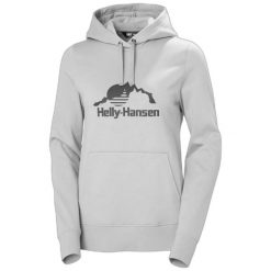 Bluza damska z kapturem Helly Hansen Nord Graphic. Szare bluzy z kapturem Helly Hansen, s, bez wzorów, z bawełny, z kapturem. Za 422.00 zł.
