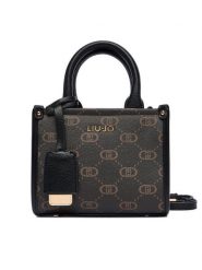 Liu Jo Torebka Esc XS Tote AF5102 E0668 Czarny. Czarne torebki klasyczne Liu Jo, bez wzorów, ze skóry, bez dodatków. Za 489.99 zł.