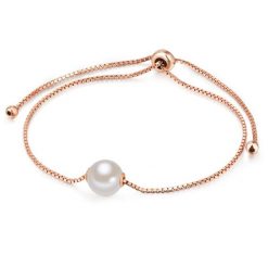 Valero Pearls Srebrna bransoleta srebro wysokiej próby Perła hodowlana słodkowodna żółte złoto Bransoletki 1 ct Damski. Szare bransoletki Valero Pearls, z perłą, pozłacane. Za 539.99 zł.