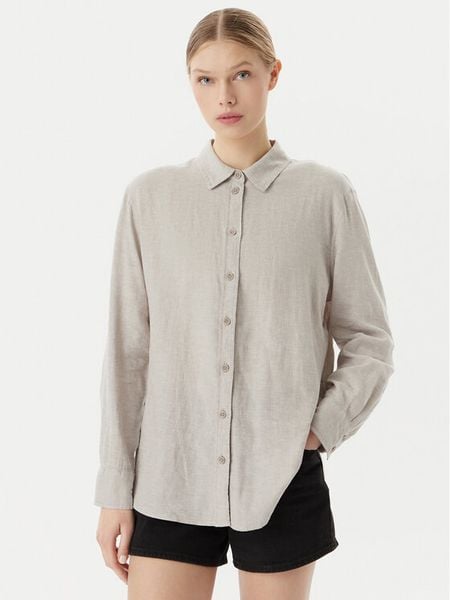 Vero Moda Koszula Linn 10305085 Szary Relaxed Fit. Szare koszule Vero Moda, l, bez wzorów, ze lnu, bez kołnierzyka, bez ramiączek. Za 144.99 zł.