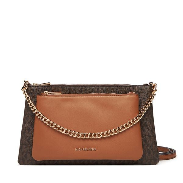 Torebka MICHAEL Michael Kors. Brązowe listonoszki MICHAEL Michael Kors, bez wzorów, bez dodatków. Za 629.99 zł.