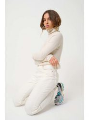 AUTHENTIC CASHMERE Kaszmirowy golf "Linda" w kolorze kremowym rozmiar: XL. Brązowe swetry AUTHENTIC CASHMERE, na lato, xl, bez wzorów, z kaszmiru, bez ramiączek. Za 480.90 zł.