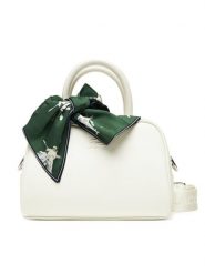 Lacoste Torebka NF4973FZ Beżowy. Brązowe torebki klasyczne Lacoste, bez wzorów, ze skóry, bez dodatków. Za 719.99 zł.
