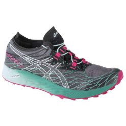 Buty do biegania damskie Asics Fujispeed. Czarne buty do biegania ASICS, bez wzorów, z materiału, bez zapięcia, do biegania. Za 499.99 zł.