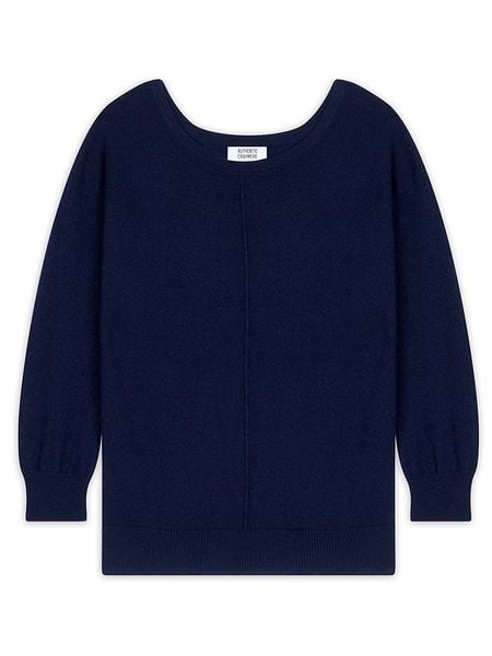 AUTHENTIC CASHMERE Kaszmirowy sweter "Faraut" w kolorze granatowym rozmiar: XL. Niebieskie swetry AUTHENTIC CASHMERE, xl, bez wzorów, z kaszmiru, bez ramiączek. Za 387.44 zł.