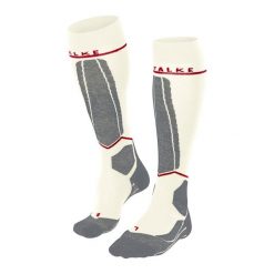 Skarpetki damskie Falke Sk4 Energizing Wool Mi-bas. Białe skarpetki Falke, bez wzorów, z elastanu. Za 226.00 zł.