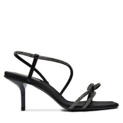 Sandały Max Mara. Czarne sandały Max Mara, bez wzorów, bez obcasa, na szpilce, bez zapięcia. Za 1,339.00 zł.