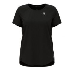 Koszulka z krótkim rękawem damska do biegania Odlo T-shirt Zeroweight CHILL. Czarne t-shirty ODLO, l, bez wzorów, sportowe, bez kołnierzyka, bez ramiączek. W wyprzedaży za 194.99 zł.