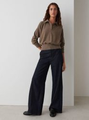 OPUS Sweter "Geigi" w kolorze brązowym rozmiar: 40. Brązowe swetry Opus, bez wzorów, bez ramiączek. Za 143.99 zł.