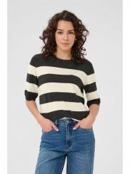 Kaffe Sweter w kolorze czarno-kremowym rozmiar: S. Brązowe swetry Kaffe, s, bez wzorów, bez ramiączek. Za 60.99 zł.