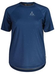 Maloja Koszulka kolarska "SandlingM" w kolorze granatowym rozmiar: XS. Niebieskie t-shirty sportowe Maloja, xs, bez wzorów, z materiału, bez ramiączek, rowerowe. Za 118.56 zł.