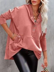 LA Angels Bluza w kolorze łososiowym rozmiar: S. Pomarańczowe bluzy z kapturem LA Angels, s, bez wzorów, z kapturem. Za 165.99 zł.