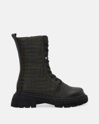 ZIELONE WORKERY Z PRZESZYCIAMI 018901 KHAKY. Zielone botki Venezia, bez wzorów, ze skóry, bez obcasa, bez zapięcia. Za 349.00 zł.