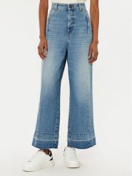 Weekend Max Mara Jeansy Agenda 2515181031 Niebieski Wide Leg. Niebieskie jeansy Weekend Max Mara, bez wzorów, z bawełny. Za 899.99 zł.