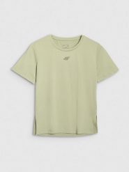 4F Koszulka sportowa w kolorze zielonym rozmiar: M. Zielone t-shirty sportowe 4f, m, bez wzorów, z materiału, bez ramiączek, outdoorowe. Za 44.71 zł.