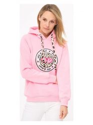 Zwillingsherz Bluza "Kelly" w kolorze jasnoróżowym rozmiar: S/M. Różowe bluzy Zwillingsherz, m, bez wzorów, z bawełny, bez ramiączek, z kapturem. Za 211.81 zł.
