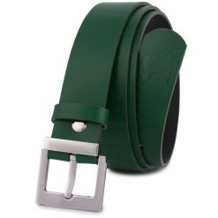 Pasek skórzany BELTIMORE r.100-115 cm D69 zielony. Zielone paski bez wzorów. Za 59.99 zł.