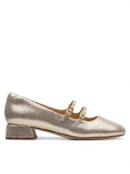 Clarks Półbuty Daiss 30 26181312 Złoty. Żółte półbuty wsuwane Clarks, bez wzorów, ze skóry, bez obcasa, na obcasie. Za 429.99 zł.