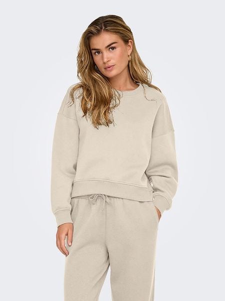 ONLY Bluza w kolorze beżowym rozmiar: L. Brązowe bluzy ONLY, l, bez wzorów, bez kaptura. Za 78.66 zł.