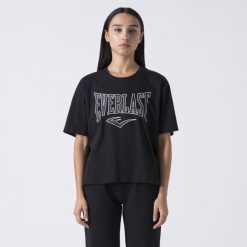 Ikoniczna Koszulka Z Logiem Czarny Bawelna. Czarne t-shirty sportowe Everlast, bez wzorów, z bawełny, bez ramiączek. Za 105.35 zł.