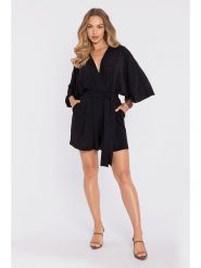 Made of emotion Kombinezon w kolorze czarnym rozmiar: S. Czarne kombinezony Made Of Emotion, s, bez wzorów, z tkaniny, bez kołnierzyka, bez ramiączek. Za 279.99 zł.