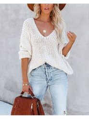 Milan Kiss Sweter w kolorze kremowym rozmiar: S. Brązowe swetry Milan Kiss, s, bez wzorów, bez ramiączek. Za 157.73 zł.