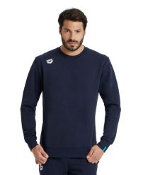 Bluza Arena Crew Solid. Niebieskie bluzy bez kaptura Arena, xl, bez wzorów, z bawełny, bez kaptura, do pływania. Za 296.00 zł.