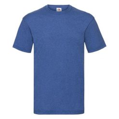 T-shirt Fruit Of The Loom Valueweight Adult Blue Jaspeado. Białe t-shirty fruit of the loom, bez wzorów, z bawełny, sportowe, bez kołnierzyka, bez ramiączek. Za 150.99 zł.