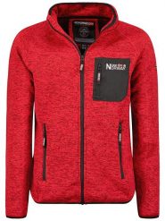 Geographical Norway Kurtka polarowa "Title" w kolorze czerwonym rozmiar: M. Czerwone kurtki Geographical Norway, m, bez wzorów, z polaru, bez kaptura. Za 130.99 zł.