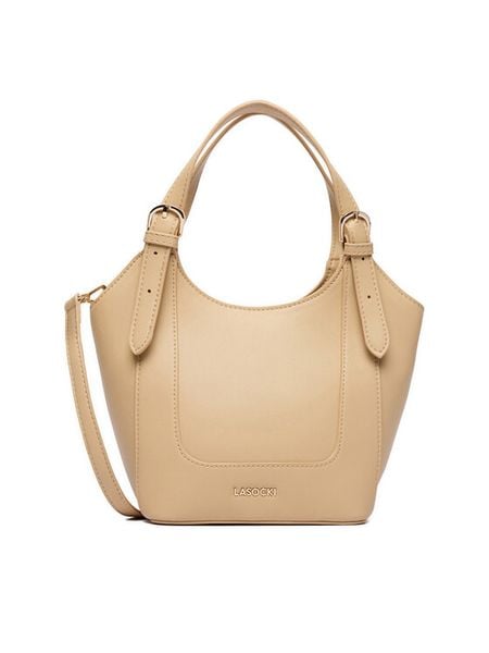 Lasocki Torebka CEO-LSK-M-003-09 Beżowy. Brązowe torebki klasyczne Lasocki, bez wzorów, z materiału, bez dodatków. Za 159.99 zł.