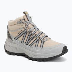 Buty turystyczne damskie Jack Wolfskin Wild Hike Texapore Mid. Brązowe buty trekkingowe Jack Wolfskin, z materiału, przed kolano, bez zapięcia. Za 509.99 zł.