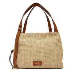 Torebka Armani Exchange. Brązowe torebki klasyczne Armani Exchange, bez wzorów, klasyczne, bez dodatków. Za 939.99 zł.