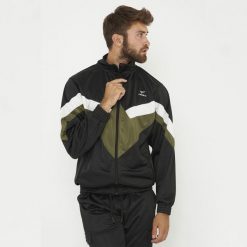 Lekka kurtka Loose do biegania czarno-militarnie zielona. Czarne kurtki do biegania LEGEA, s, bez wzorów, z bawełny, do biegania. Za 116.00 zł.