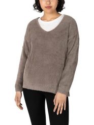 Timezone Sweter w kolorze szarobrązowym rozmiar: M. Brązowe swetry Timezone, m, bez wzorów, bez ramiączek. Za 57.20 zł.