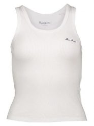 Pepe Jeans Top w kolorze białym rozmiar: L. Białe topy sportowe Pepe Jeans, l, bez wzorów, z jeansu. Za 74.28 zł.