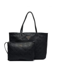 Guess Torebka Victtoria HWPG95 14280 Czarny. Czarne shopper bag Guess, z aplikacjami, ze skóry, bez dodatków. Za 674.99 zł.