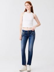 LTB Dżinsy - Slim fit - w kolorze granatowym rozmiar: W30/L34. Niebieskie jeansy LTB, l, z aplikacjami, ze skóry, klasyczne. Za 167.67 zł.